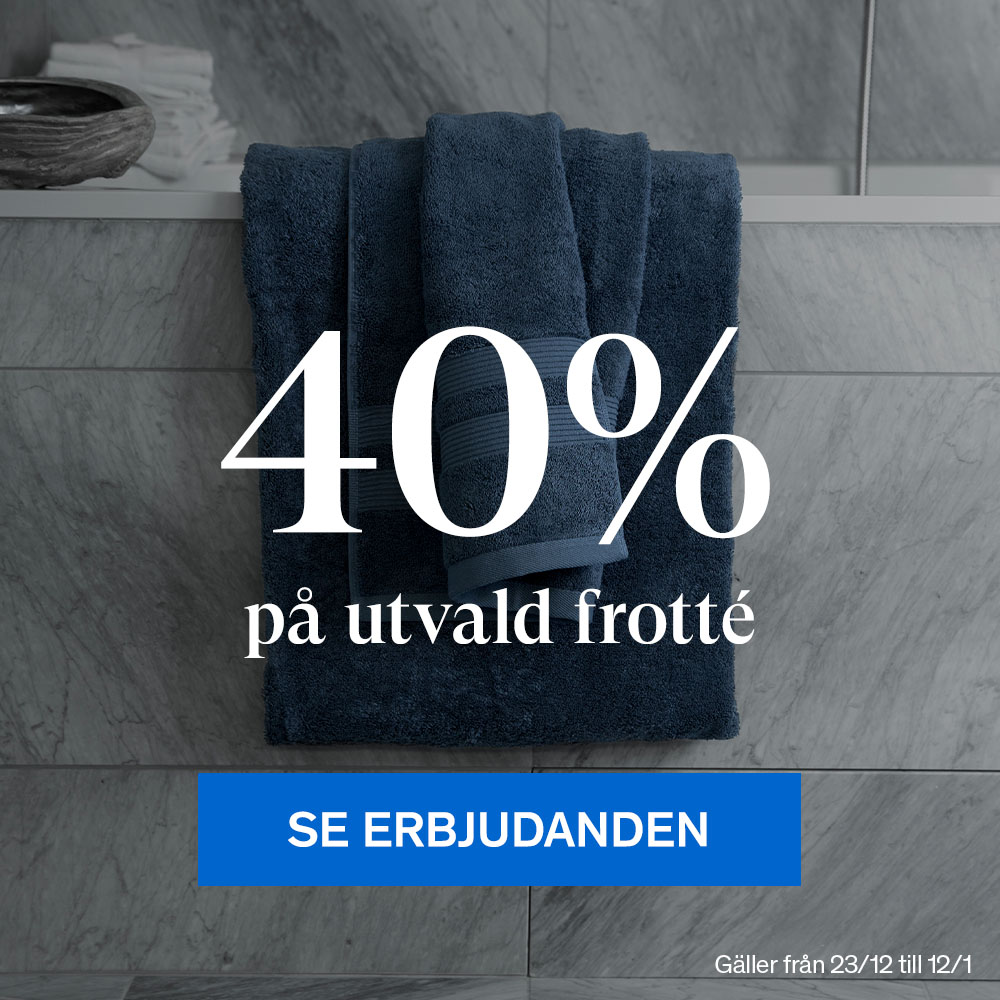 40% p&aring; utvald frott&eacute;.